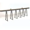 New Micro Engineering 75-550 HO 210' Low Bridge Tall Steel Viaduct with Bents - Your Source for Gaming Essentials Trains