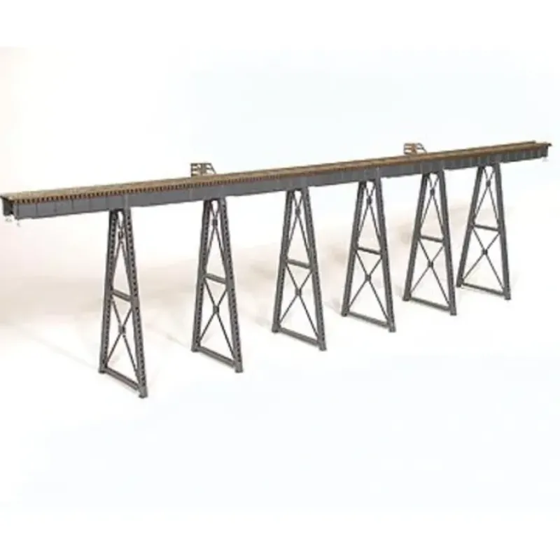New Micro Engineering 75-550 HO 210' Low Bridge Tall Steel Viaduct with Bents - Your Source for Gaming Essentials Trains