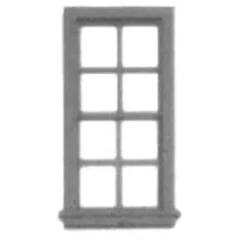 Discount Micro Engineering 80-064 HO 28" x 64" 8 Pane Windows (Pack of 8) - Your Source for Gaming Essentials Trains