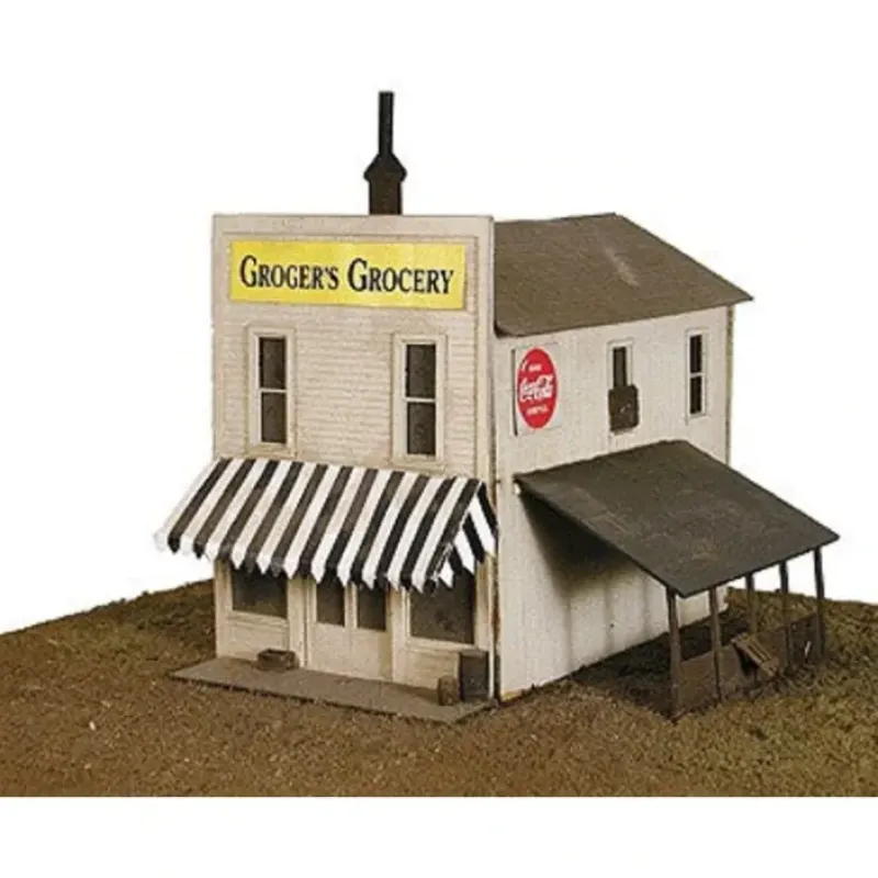 Hot Micro Engineering 70-604 HO Groger's Grocery Building Kit - Your Source for Gaming Essentials Trains