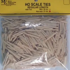 New Micro Engineering 37-101 HO Regular Length Non-Weathered Ties (Pack of 1,000) - Your Source for Gaming Essentials Trains
