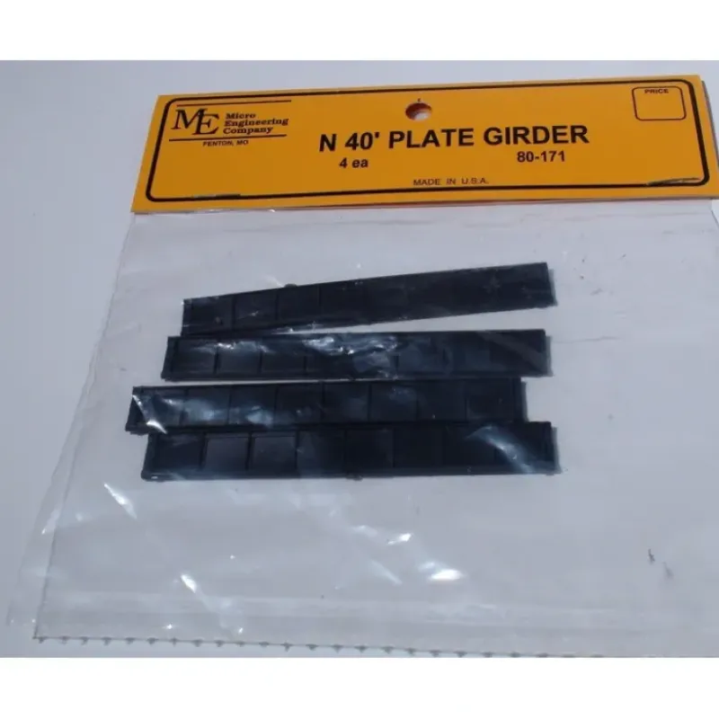 Hot Micro Engineering 80-171 N 40' Plate Girder Girder (Pack of 4) - Your Source for Gaming Essentials Trains