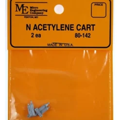 Micro Engineering 80-142 N White Metal Castings Acetylene Cart (Pack of 2) - Your Source for Gaming Essentials Trains