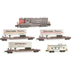 Micro-Trains 99301190 Cotton Belt/SP Piggyback N Gauge Train-Only Set - Your Source for Gaming Essentials* Hot