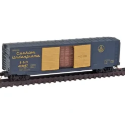 Best Micro-Trains 03700140 N Baltimore & Ohio 50' Double Door Boxcar w/Load #478087 - Your Source for Gaming Essentials Trains