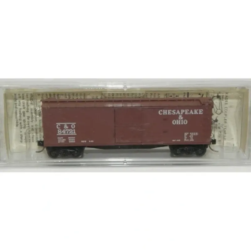 Micro-Trains 04200120 N Chesapeake & Ohio 40' Double Sheathed Wood Boxcar #84721 NIB - Your Source for Gaming Essentials Trains