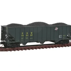 Online Micro-Trains 10800250 N CNW 100-Ton 3-Bay Rib Side Open Hopper w/Load #135197 - Your Source for Gaming Essentials Trains