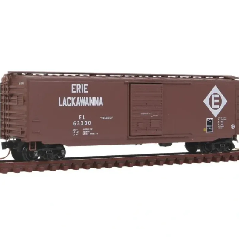 Best Micro-Trains 03100460 N Erie Lackawanna 50' Standard Single Door Boxcar #63300 - Your Source for Gaming Essentials Trains