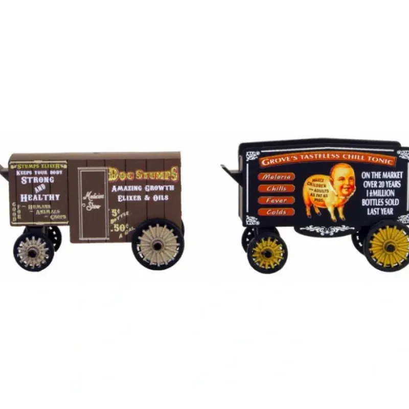 Clearance Micro-Trains 47000209 N Grove's Tonic & Doc Stumps Vintage Wagon Kit (Set of 2) - Your Source for Gaming Essentials Trains