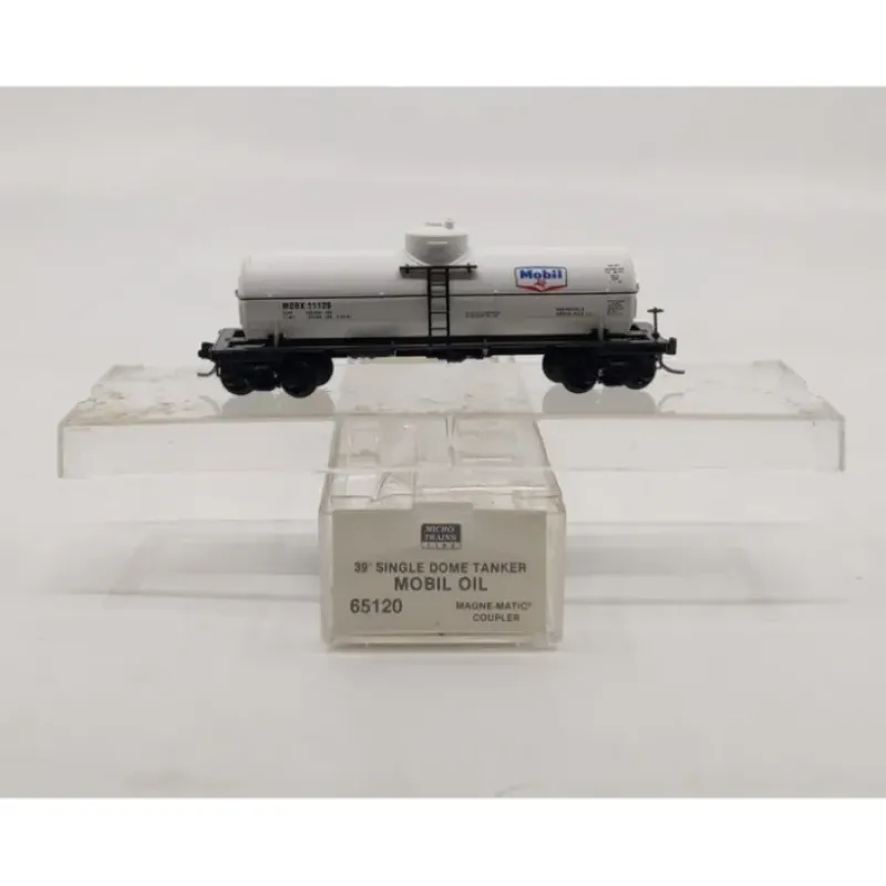 Clearance Micro-Trains 06500120 N Mobil Oil 39' Single Dome Tank Car #11129 LN/Box - Your Source for Gaming Essentials Trains
