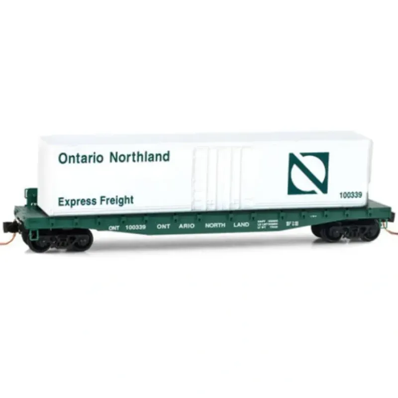 New Micro-Trains 04500430 N Ontario Northland 50' Fishbelly Side Flatcar #100339 LN/Box - Your Source for Gaming Essentials Trains