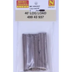 Micro-Trains 49943937 N Scale 40' Log Load (Pack of 3) - Your Source for Gaming Essentials* Online