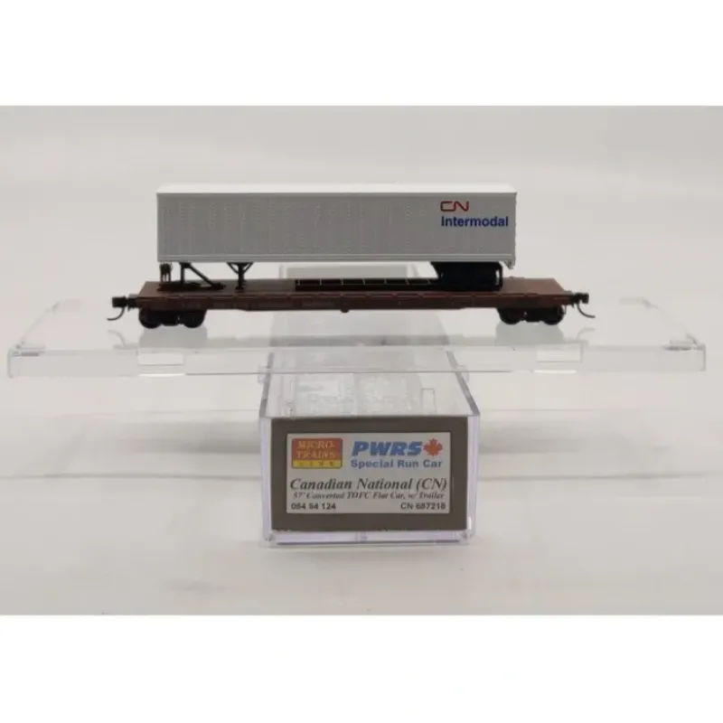 New Micro-Trains 06494124 N Scale Canadian National Flat Car w/ Load # 687218 LN/Box - Your Source for Gaming Essentials Trains