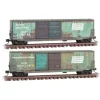 Micro-Trains 99305840 N Scale Penn Central Weathered Boxcar (Set of 2) LN/Box - Your Source for Gaming Essentials* Discount