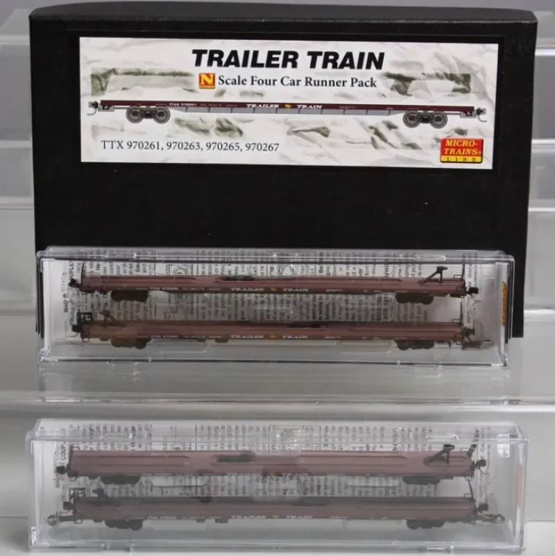 Micro-Trains 99300091 N TTX 89' Intermodal Flatcar Runner Pack (Set of 4) - Your Source for Gaming Essentials* Clearance