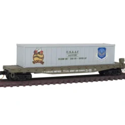 Hot Micro-Trains 04500502 N USAAC Bock's Car 50' Steel Flatcar w/40' Load #667423 - Your Source for Gaming Essentials Trains