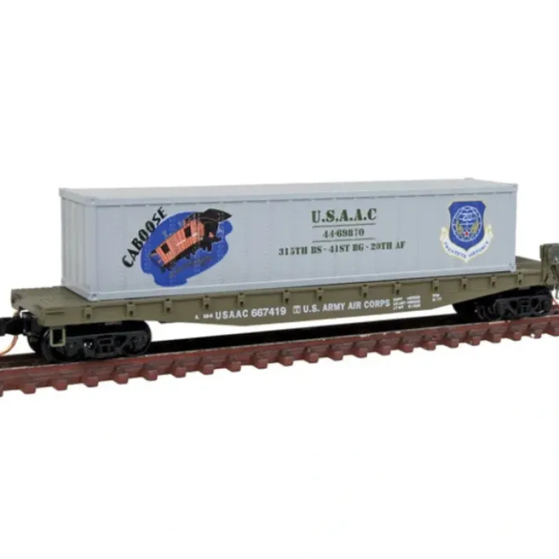 Sale Micro-Trains 04500504 N USAAC Caboose 50' Steel Flatcar w/40' Load #667419 - Your Source for Gaming Essentials Trains