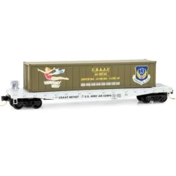 Micro-Trains 04500501 N USAAC Heavenly Body 50' Steel Flatcar w/40' Load #667437 - Your Source for Gaming Essentials Trains