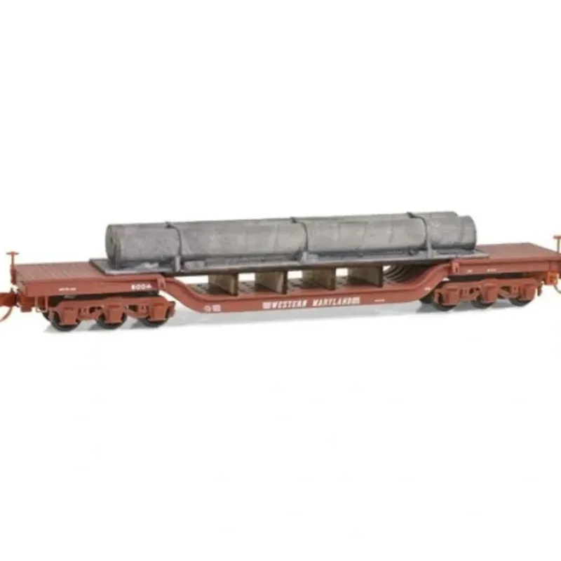 Outlet Micro-Trains 10900110 N Western Maryland Depressed Center Flatcar w/ Load #6004 - Your Source for Gaming Essentials Trains