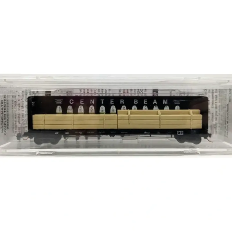Hot Micro-Trains 05300061 N WP 60' 8" Thrall Centerbeam Flatcar w/Lumber Load #1401 LN/Box - Your Source for Gaming Essentials Trains