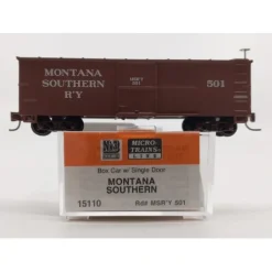 Online Micro-Trains 01500110 Nn3 Scale Montana Southern Single Door Boxcar #501 NIB - Your Source for Gaming Essentials Trains