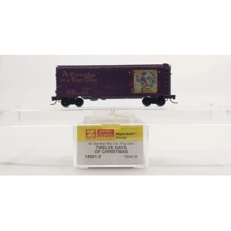 Online Micro-Trains 14931-2 Z 12 Days Of Christmas "A Partridge in a Pear Tree" Boxcar NIB - Your Source for Gaming Essentials Trains