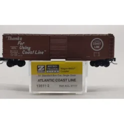 Sale Micro-Trains 13511-2 Z Scale Atlantic Coast Line 50' Standard Box Car #31111 NIB - Your Source for Gaming Essentials Trains