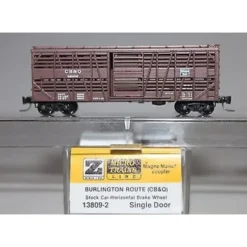 MicroTrains 13809-2 Z Scale Chicago Burlington & Quincy Stock Car #52002 NIB - Your Source for Gaming Essentials* Outlet