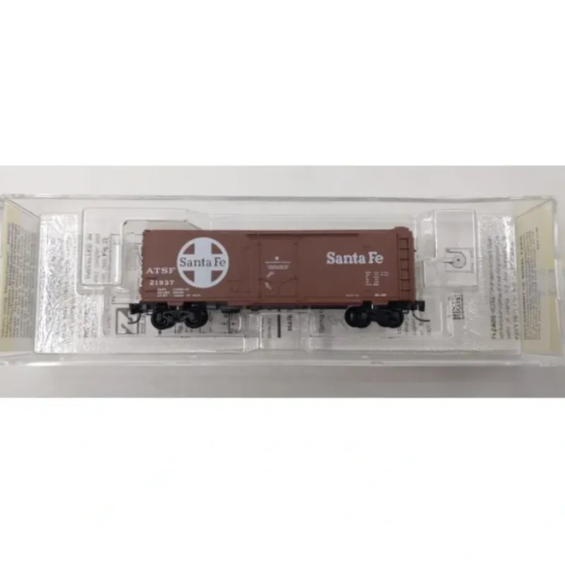 Best Micro-Trains 14906-2 Z Scale Santa Fe 40' Standard Plug Door Boxcar #21937 NIB - Your Source for Gaming Essentials Trains