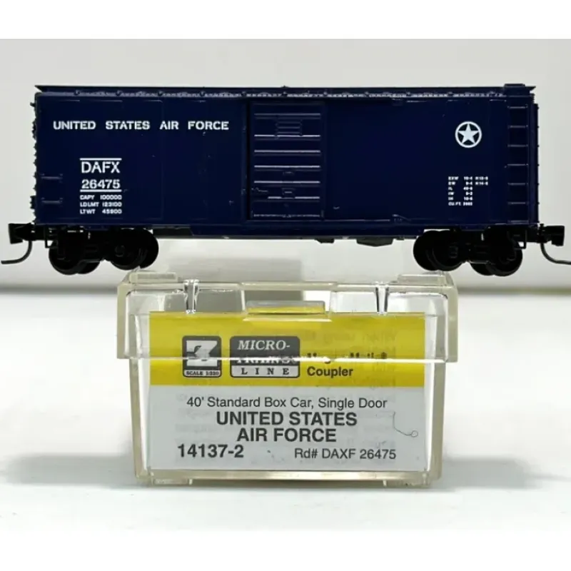 Sale Micro-Trains 14137-2 Z U.S. Air Force 40' Standard Single Door Boxcar #26475 NIB - Your Source for Gaming Essentials Trains