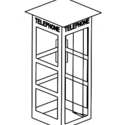 Miller Engineering 879550 HO City Details Phone Booth Kit - Your Source for Gaming Essentials* Clearance