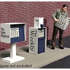 Miller Engineering 871410 HO City Details Newspaper Stands (2) - Your Source for Gaming Essentials* Outlet