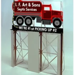 Miller Engineering 1281 HO I.F. Art & Sons Roadside Billboard - Your Source for Gaming Essentials*