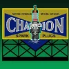 Miller Engineering 5071 HO/N Animated Neon Billboard Champion Sparkplug Large - Your Source for Gaming Essentials* Clearance