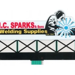 Miller Engineering 9381 HO/O Animated Neon Billboard I.C. Sparks Large - Your Source for Gaming Essentials* Sale