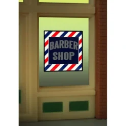 Miller Engineering 8930 HO/O Barber Shop Flashing Neon Window Sign - Your Source for Gaming Essentials* New