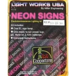 Miller Engineering 8830 HO/O Coppertone Flashing Neon Window Sign Light Works - Your Source for Gaming Essentials* Outlet