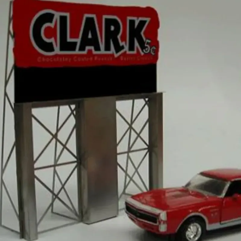 Miller Engineering 2981 HO/O Clark Bar Roadside Billboard - Your Source for Gaming Essentials* Clearance