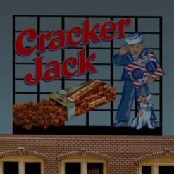 Miller Engineering 880101 HO/O Cracker Jack Animated Neon Billboard - Your Source for Gaming Essentials* Best