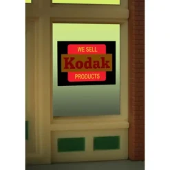 Miller Engineering 8875 HO/O Kodak Flashing Neon Window Sign - Your Source for Gaming Essentials* Online