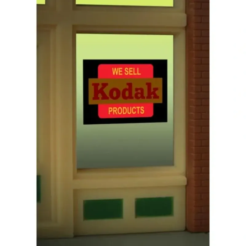 Miller Engineering 8875 HO/O Kodak Flashing Neon Window Sign - Your Source for Gaming Essentials* Online