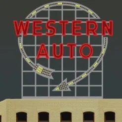 Miller Engineering 2481 HO/O Western Auto Billboard - Your Source for Gaming Essentials* Online
