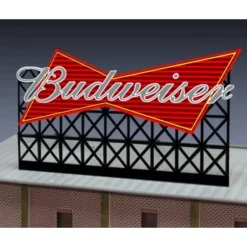 Miller Engineering 4982 N Budweiser Beer Animated Neon Billboard - Your Source for Gaming Essentials* New