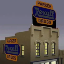 Miller Engineering 7582 N/HO Rexall Animated Billboard - Your Source for Gaming Essentials* Clearance