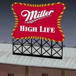 Miller Engineering 8062 N/HO Small Miller High Life, Animated Neon Sign Kit - Your Source for Gaming Essentials* Sale