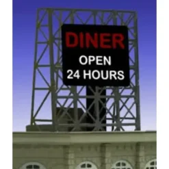 Miller Engineering 338965 N/Z Diner Flashing Neon Rooftop Billboard Small - Your Source for Gaming Essentials* Best