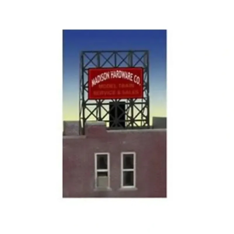 Miller Engineering 338920 N/Z Madison Hardware Animated Rooftop Billboard Small - Your Source for Gaming Essentials* Online