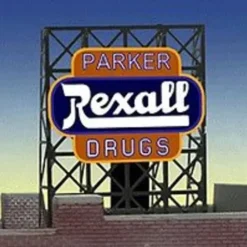 Miller Engineering 338820 N/Z Parker Rexall Drugs Animated Rooftop Billboard - Your Source for Gaming Essentials* Discount