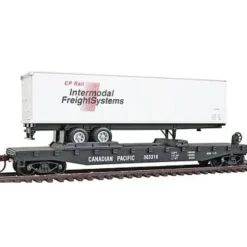 Model Power 98354 HO Canadian Pacific 51' Heavyweight Flatcar w/40' Trailer - Your Source for Gaming Essentials*