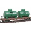 Model Power 98160 HO Citi Service 40' Flat Car with Twin Removable Tanks - Your Source for Gaming Essentials* Clearance